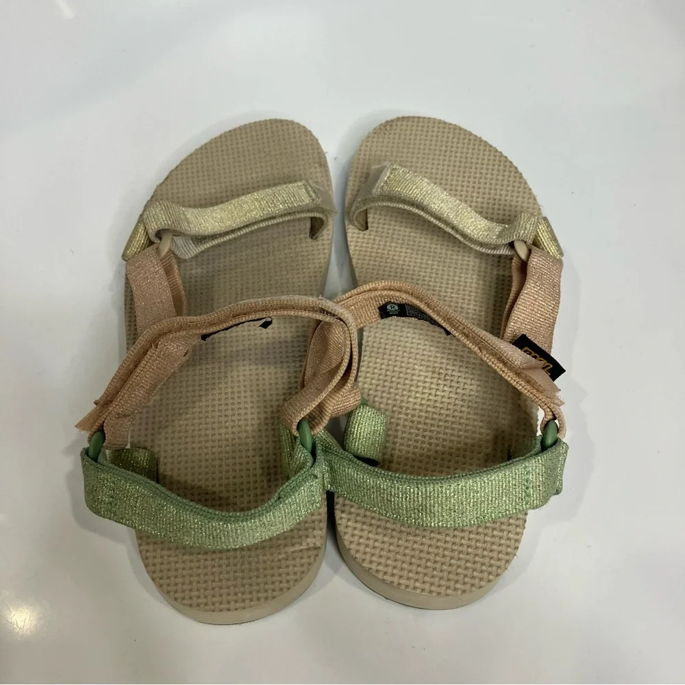 Teva original universal metallic sandals casual multicolor girls‎ size 4 trendy